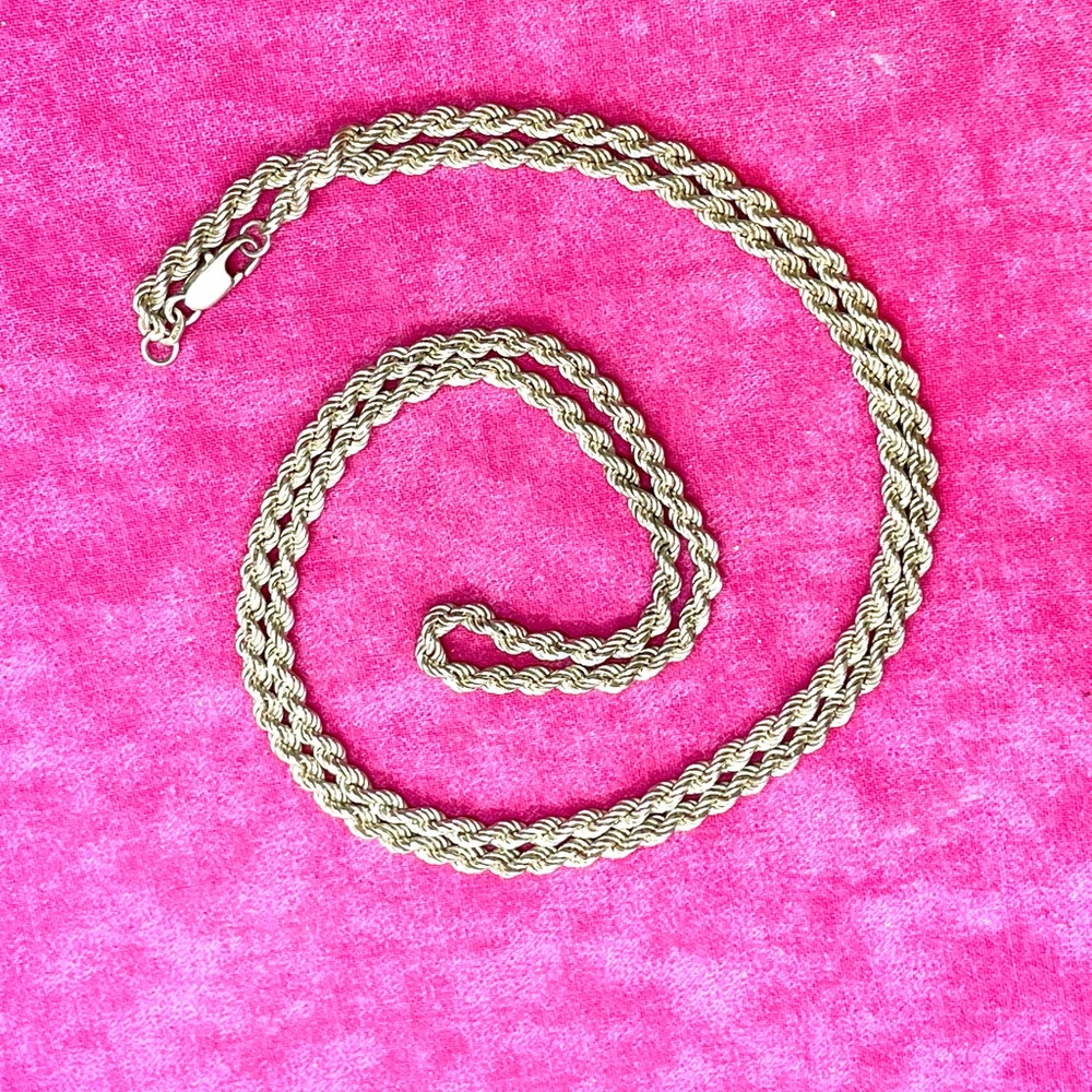 Sterling Italian 30” Rope Chain - Picture 2 of 10